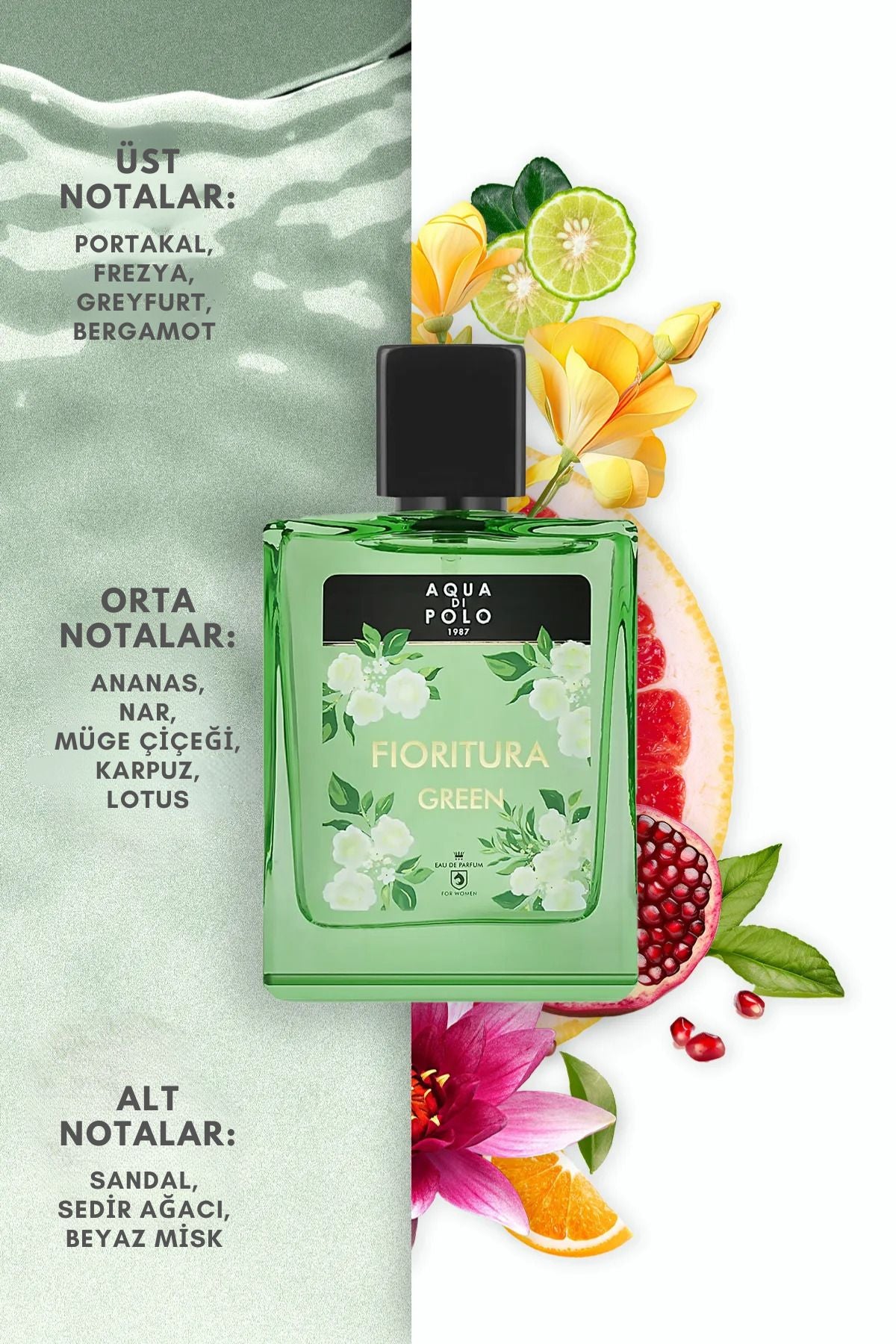 Aqua di Polo 1987 Fioritura Green EDP 50 ml Women's Perfume APCN003002