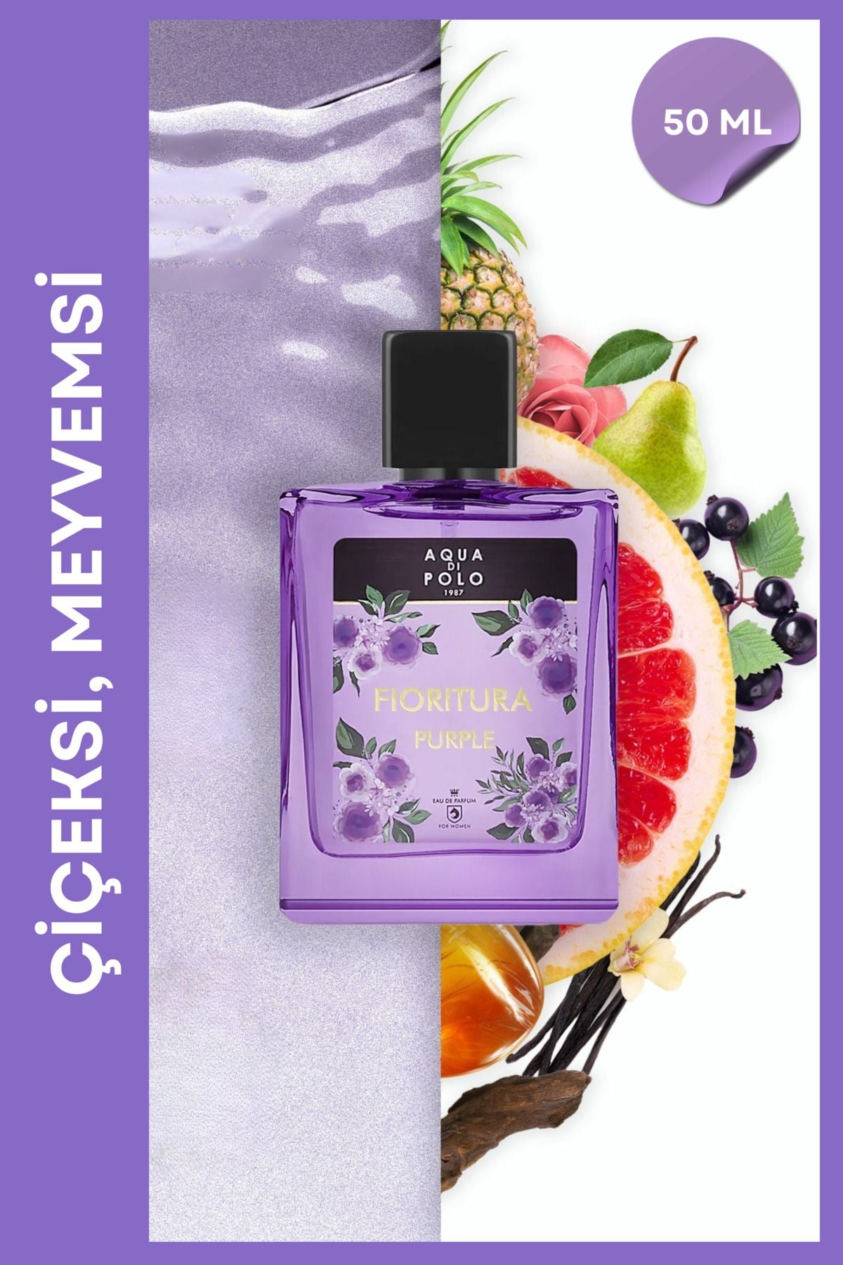 Aqua di Polo 1987 APCN003003 Fioritura Purple EDP 50 ml Kadın Parfüm