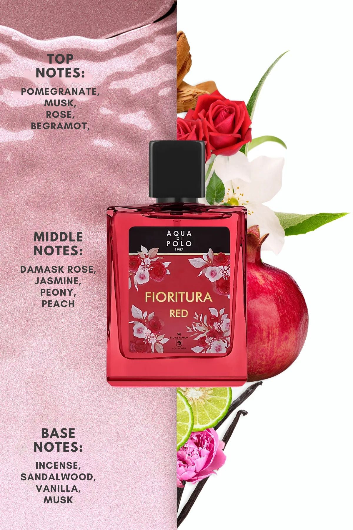 Aqua di Polo 1987 Fioritura Red EDP 50 ml Women's Perfume APCN003004
