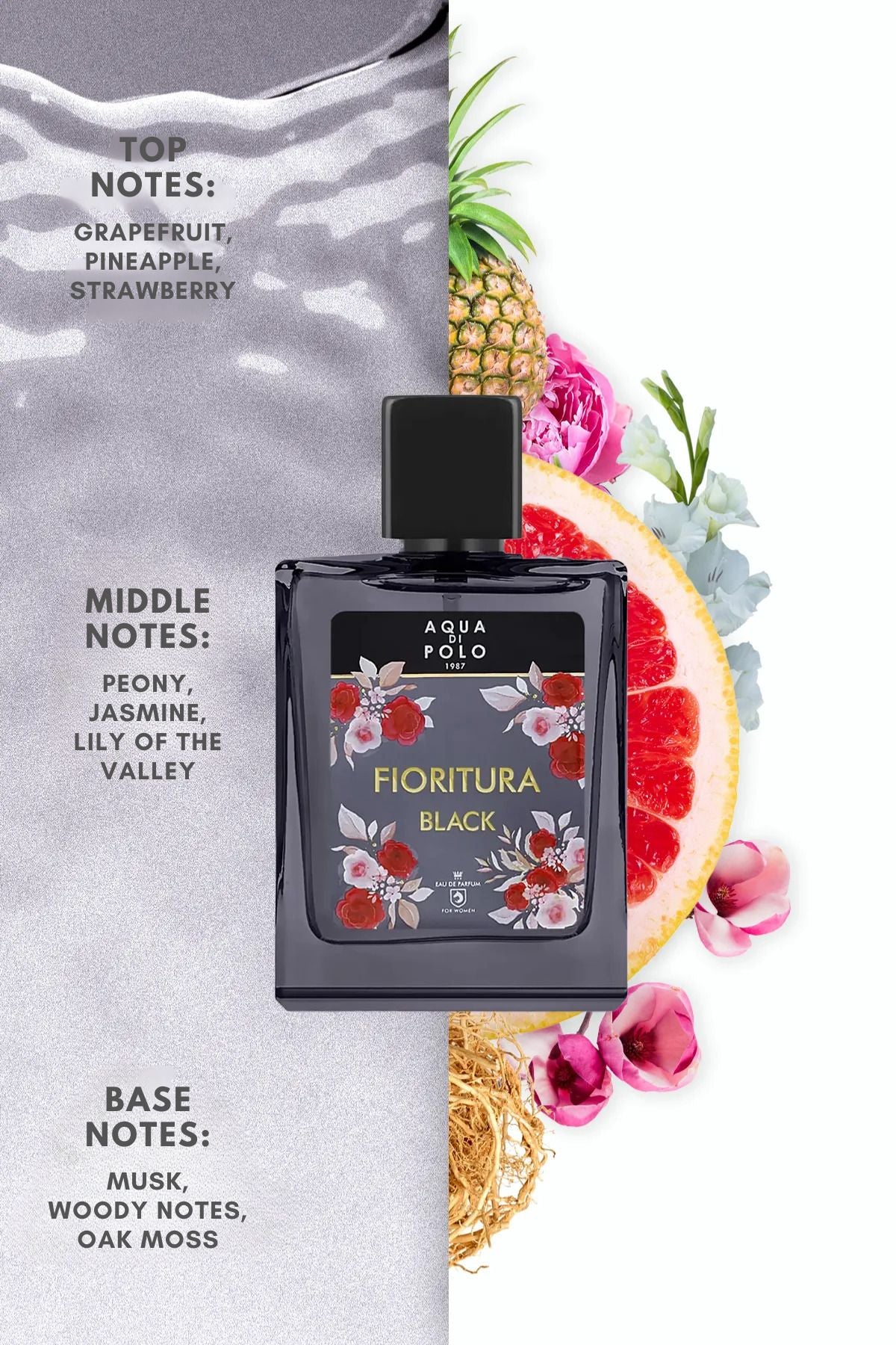 Aqua di Polo 1987 APCN003005 Fioritura Black EDP 50 ml Kadın Parfüm