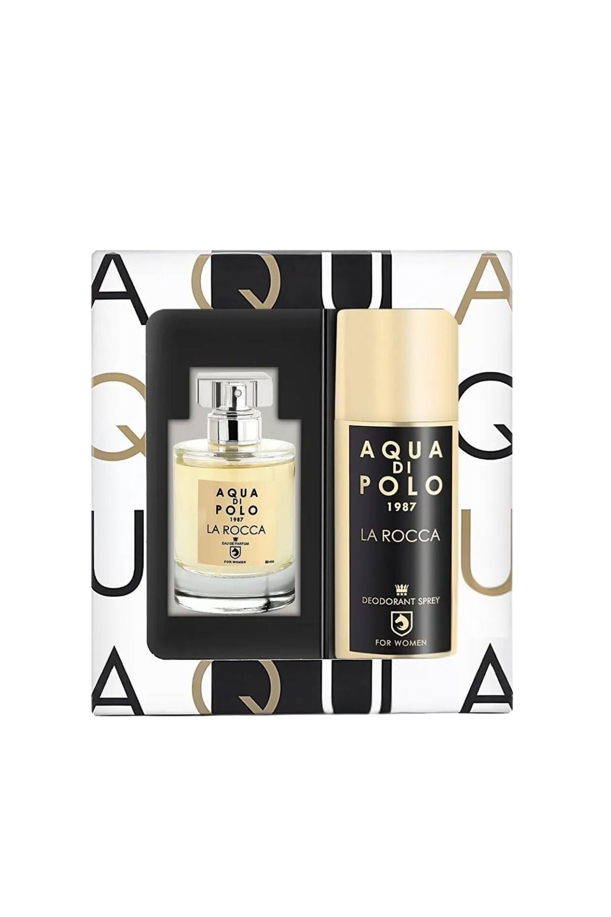 Aqua di Polo La Rocca 50 Ml EDP Women's Perfume and 150 Ml Spray Deodorant 2-Piece Gift Set