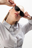 Aqua di Polo Women's Black UV 400 Protection Sunglasses