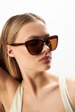 Aqua di Polo 1987 Brown Cat Eye Women's Sunglasses APSN001702