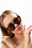 Aqua di Polo 1987 Brown Cat Eye Women's Sunglasses APSN001702