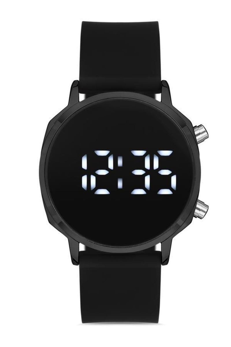 Siyah Unisex  Dijital Led Kol Saati