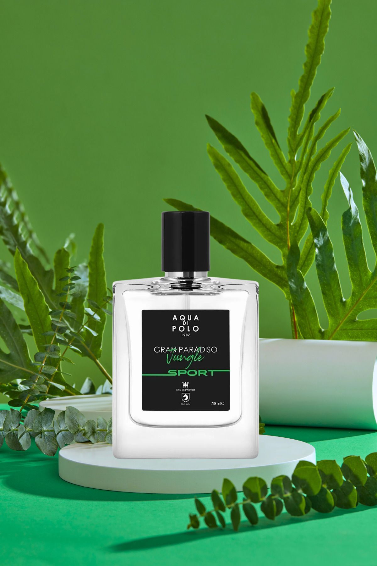 Gran Paradiso Jungle Sport EDP Erkek Parfüm 50ml | Odunsu, Fujer | Greyfurt,Nane,Muskat,Tütsü, Sedir