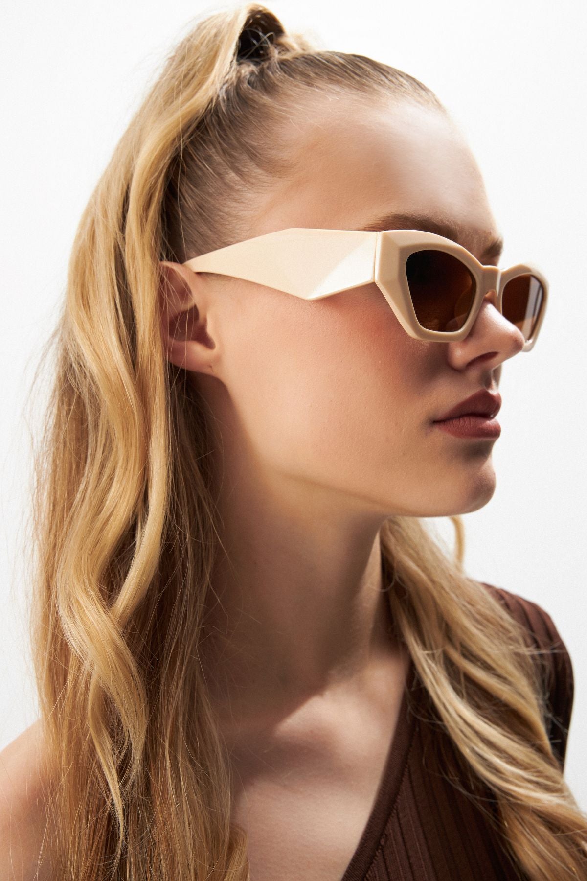 Aqua di Polo 1987 Beige Women's Sunglasses APSN012403