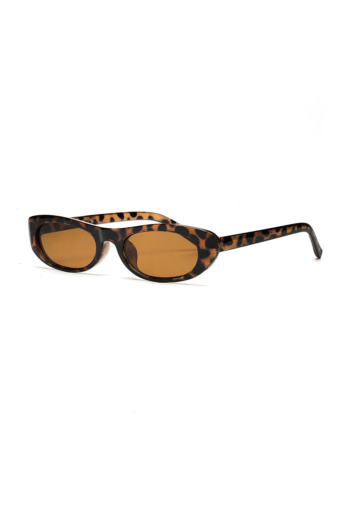 Aqua Di Polo 1987 West Coast Leoparlı Kadın Oval Güneş Gözlüğü APSO001402