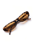 Aqua Di Polo 1987 West Coast Leoparlı Kadın Oval Güneş Gözlüğü APSO001402