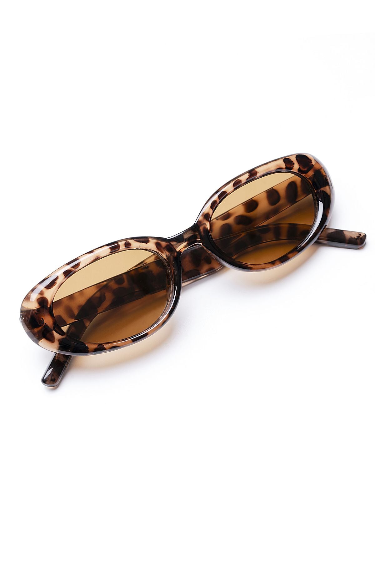St Tropez Nights Leoparlı Kadın Oval Güneş Gözlüğü Apso001603
