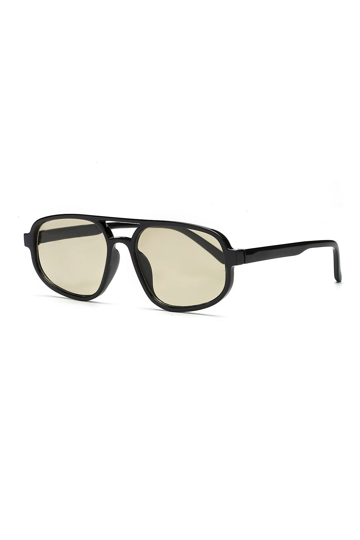 Aqua Di Polo 1987 Rodeo Drive Siyah  Unisex Dikdörtgen Güneş Gözlüğü APSO000809