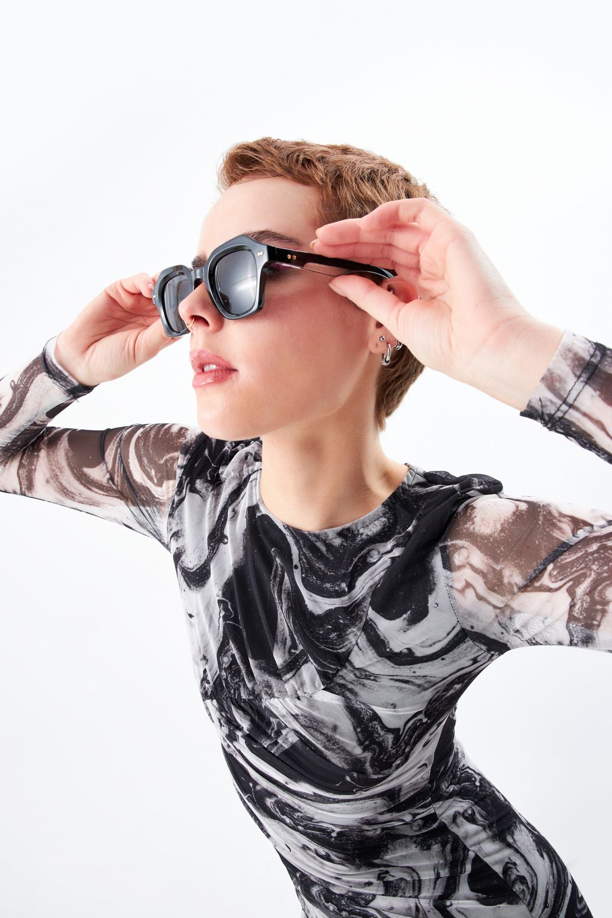 Aqua di Polo 1987 Black Women's Sunglasses APSU037601