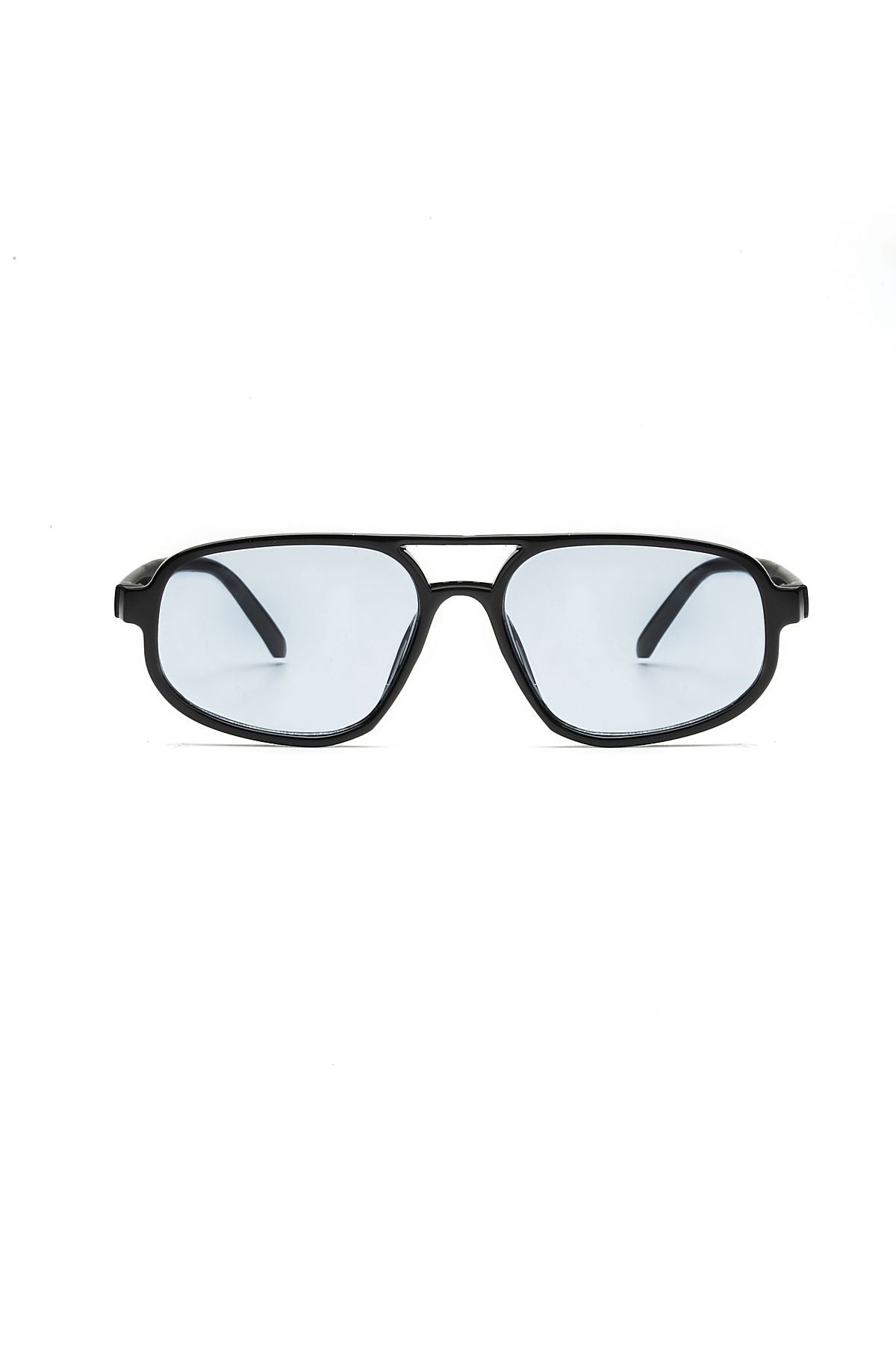 Aqua Di Polo 1987 Rodeo Drive Siyah  Unisex Dikdörtgen Güneş Gözlüğü APSO000808