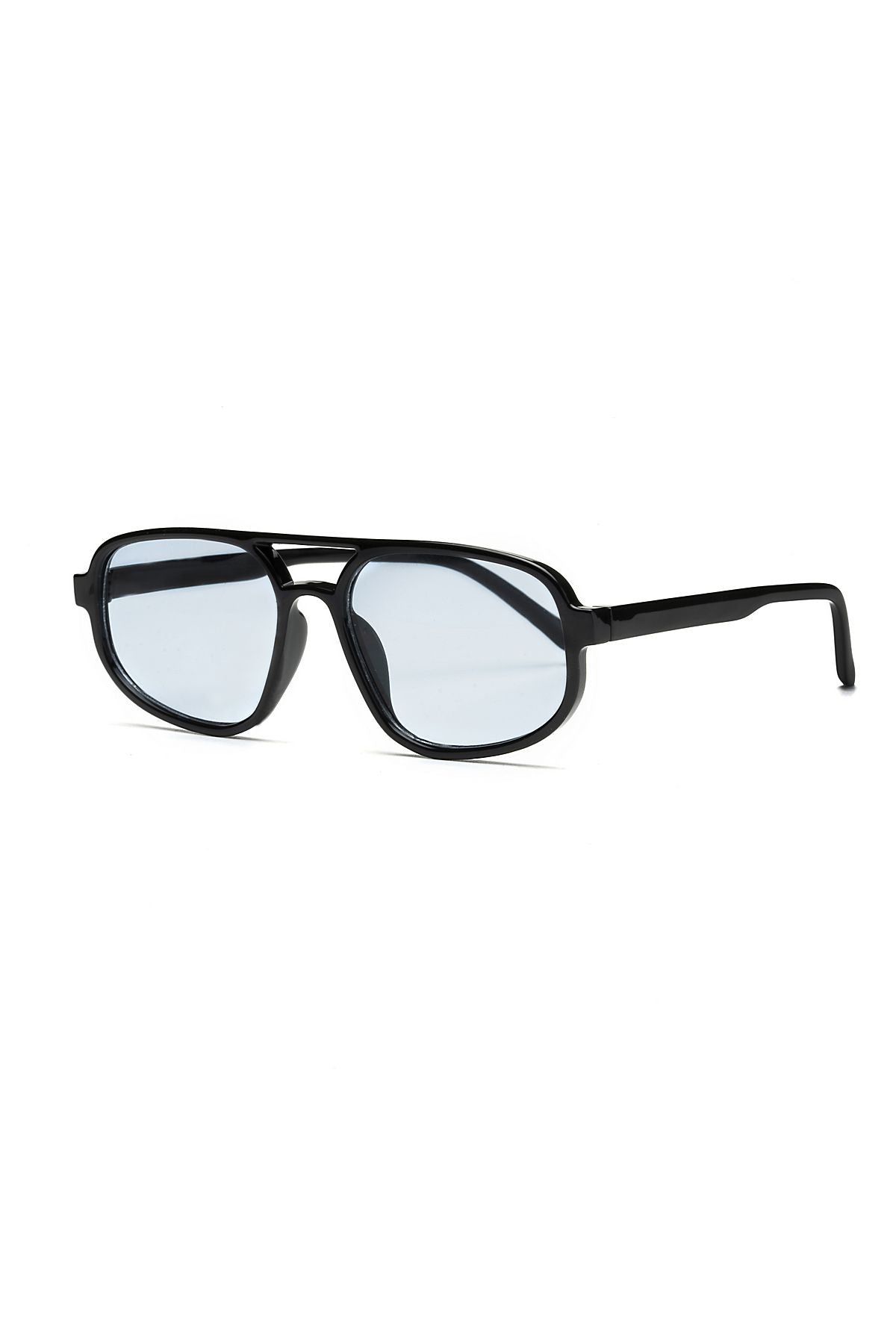 Aqua Di Polo 1987 Rodeo Drive Siyah  Unisex Dikdörtgen Güneş Gözlüğü APSO000808