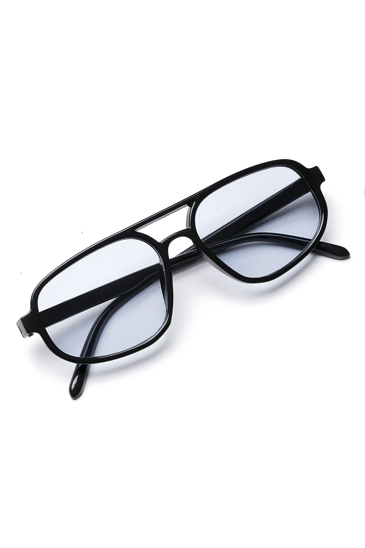 Aqua Di Polo 1987 Rodeo Drive Siyah  Unisex Dikdörtgen Güneş Gözlüğü APSO000808