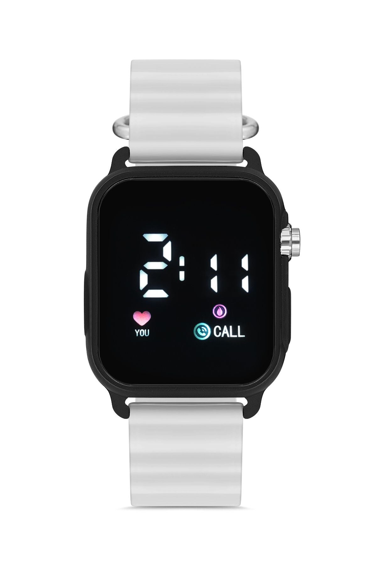 Aqua di Polo 1987 Unisex Beyaz Silikon Dijital Led Kol Saati APWR033305