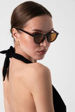 Golden Hour Kahverengi Unisex Yuvarlak Güneş Gözlüğü Apsı002406