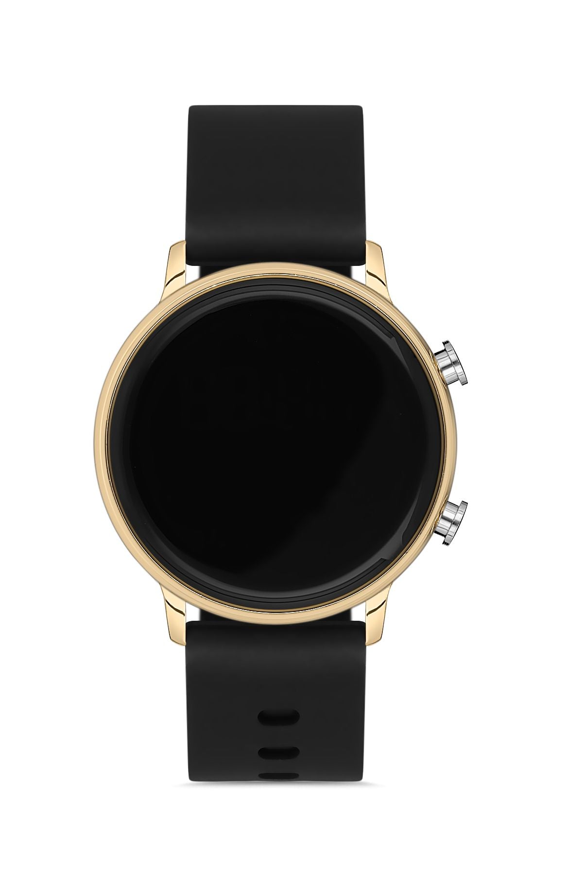 Unisex Siyah Gold Silikon Kol Saati Apwr032002