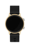 Unisex Siyah Gold Silikon Kol Saati Apwr032002