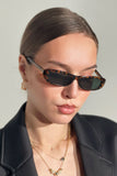 West Coast Leoparlı Kadın Oval Güneş Gözlüğü Apso001403