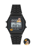 Aqua di Polo 1987 Black Metal Retro Pop Unisex Wristwatch APWA064500