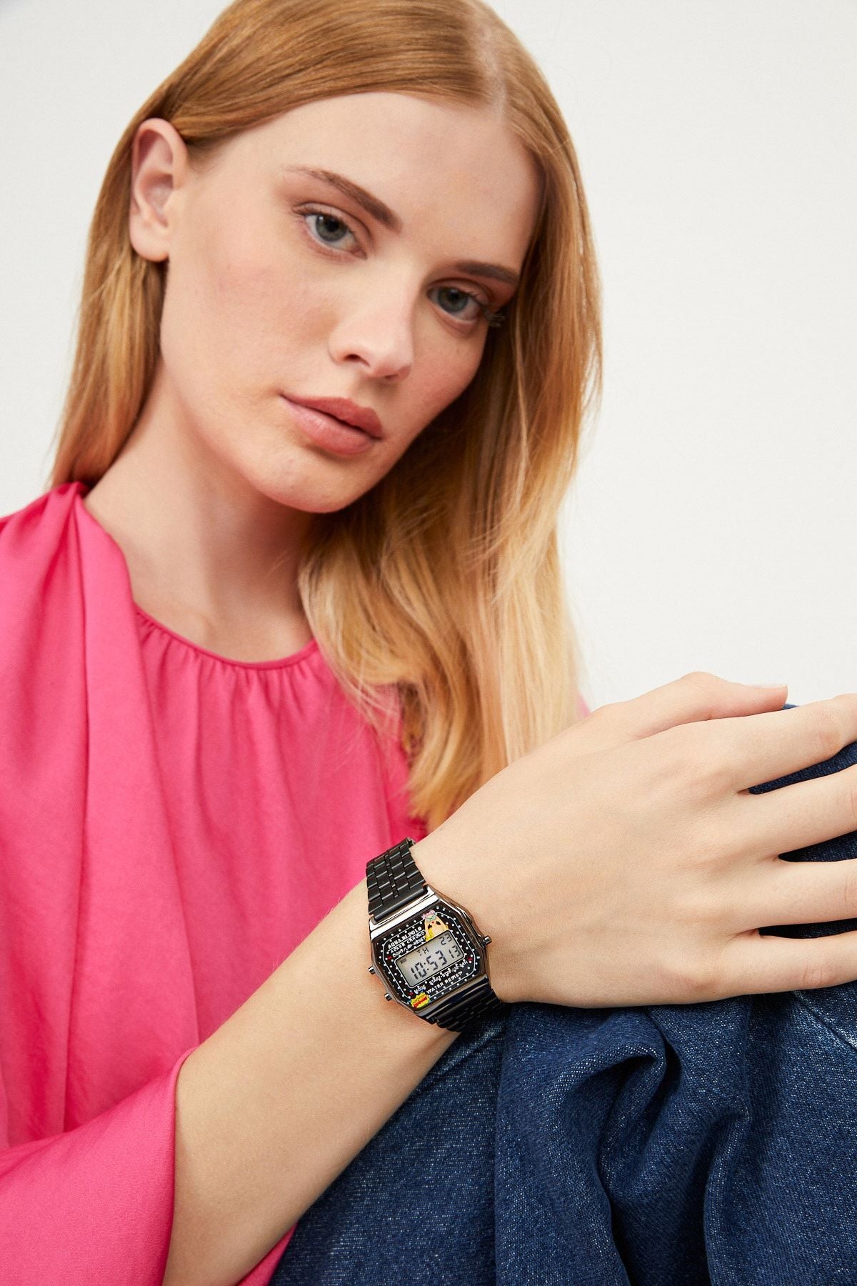 Aqua di Polo 1987 Black Metal Retro Pop Unisex Wristwatch APWA064500