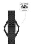 Aqua di Polo 1987 Black Metal Retro Pop Unisex Wristwatch APWA064500