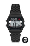 Aqua di Polo 1987 Black Metal Retro Skull Unisex Wristwatch APWA064600