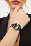 Aqua di Polo 1987 Black Metal Retro Skull Unisex Wristwatch APWA064600