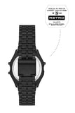 Aqua di Polo 1987 Black Metal Retro Skull Unisex Wristwatch APWA064600