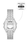 Aqua di Polo 1987 Silver Metal Retro Plaid Unisex Wristwatch APWA064800
