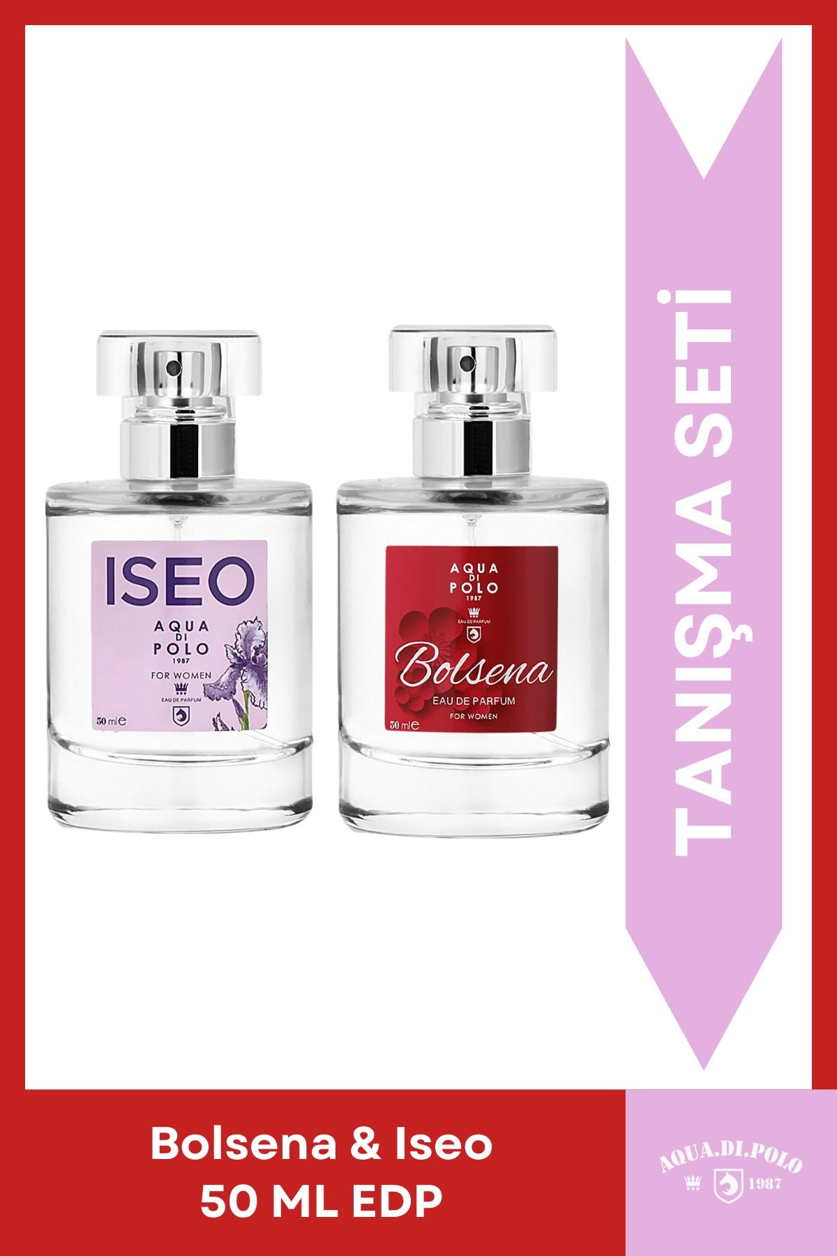 Bolsena ve Iseo EDP Kadın Parfüm Seti 50 ml 2 Adet