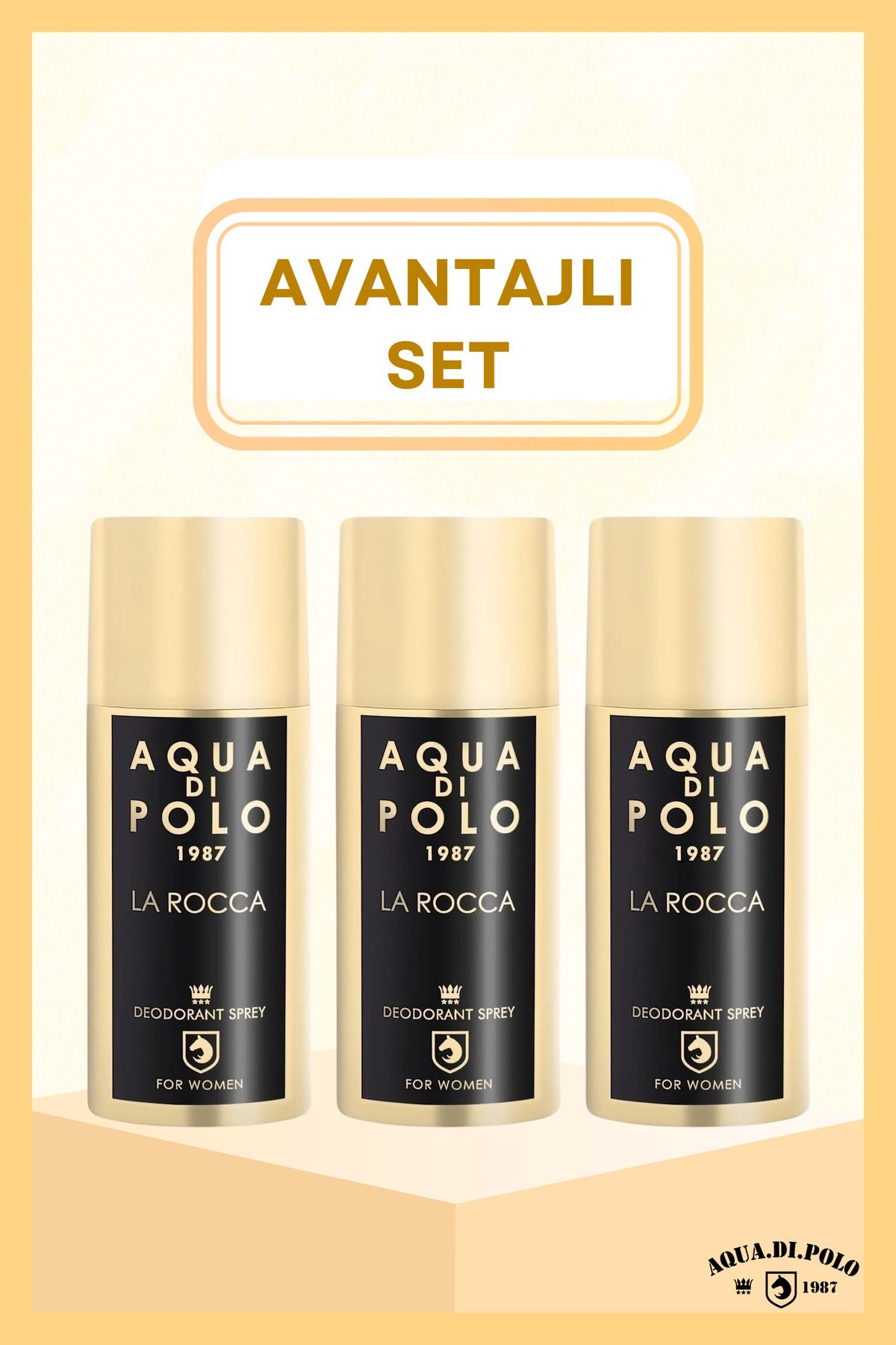 Aqua di Polo 1987 La Rocca 150 ml Women's Deodorant Set STCC004501