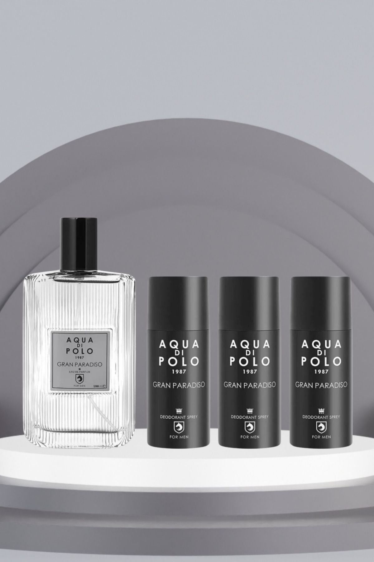 Aqua di Polo 1987 Gran Paradiso 100 ml Perfume and 150 ml Dedorant (3) Set STCC011017