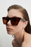 Aqua di Polo 1987 Brown Cat Eye Women's Sunglasses APSS053300