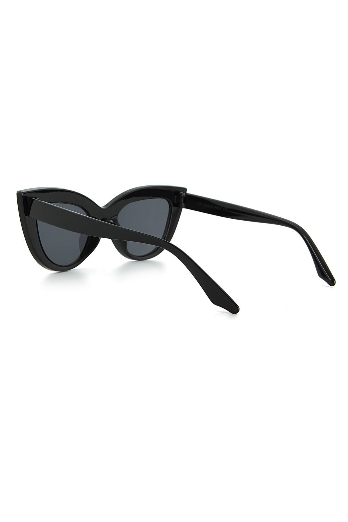 Siyah Cat Eye Kadın Güneş Gözlüğü Apsp045500--48 Ekartman