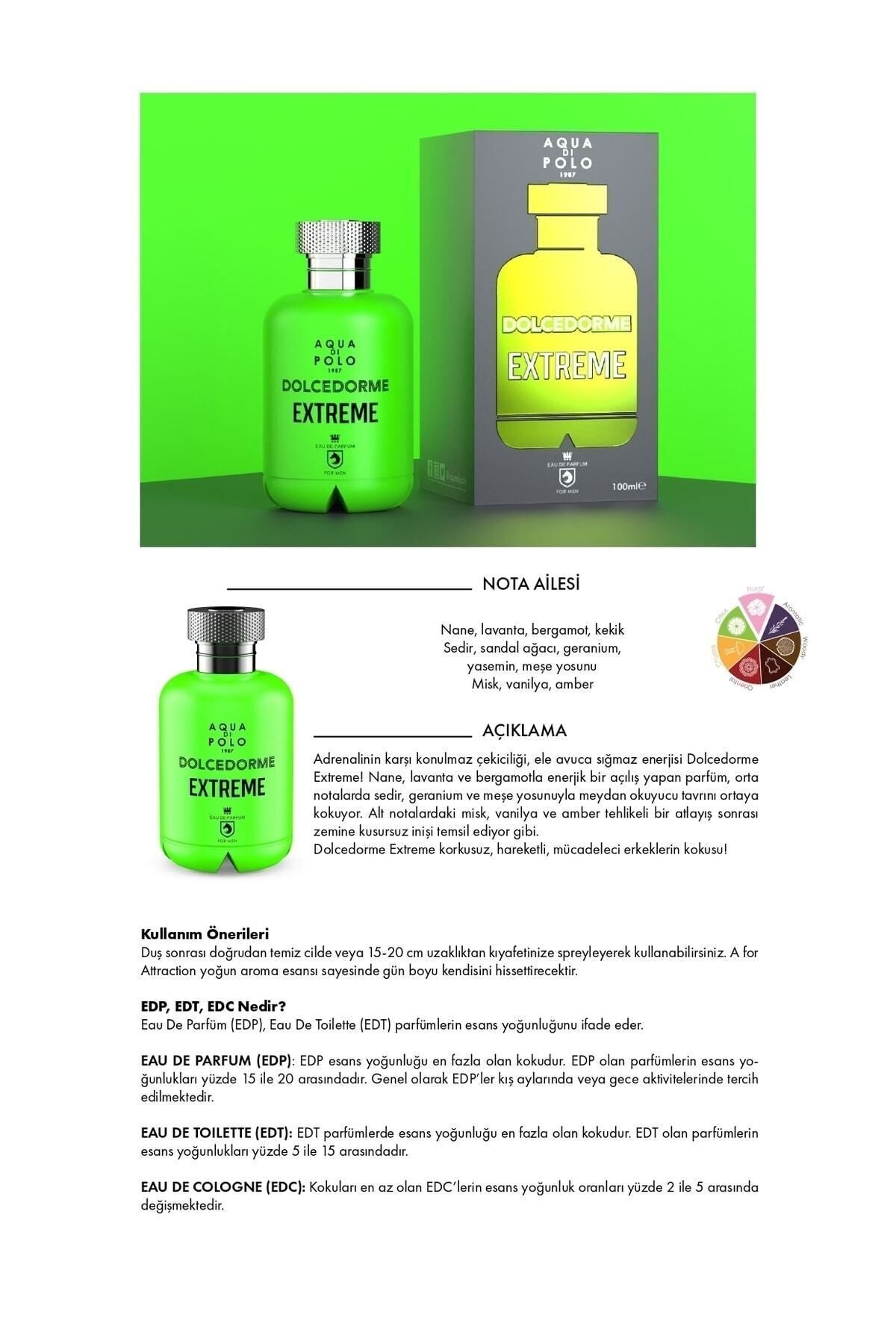 Dolcedorme Extreme 90ml 3'lü Odunsu, Aromatik Erkek Parfüm Seti Stcc021142