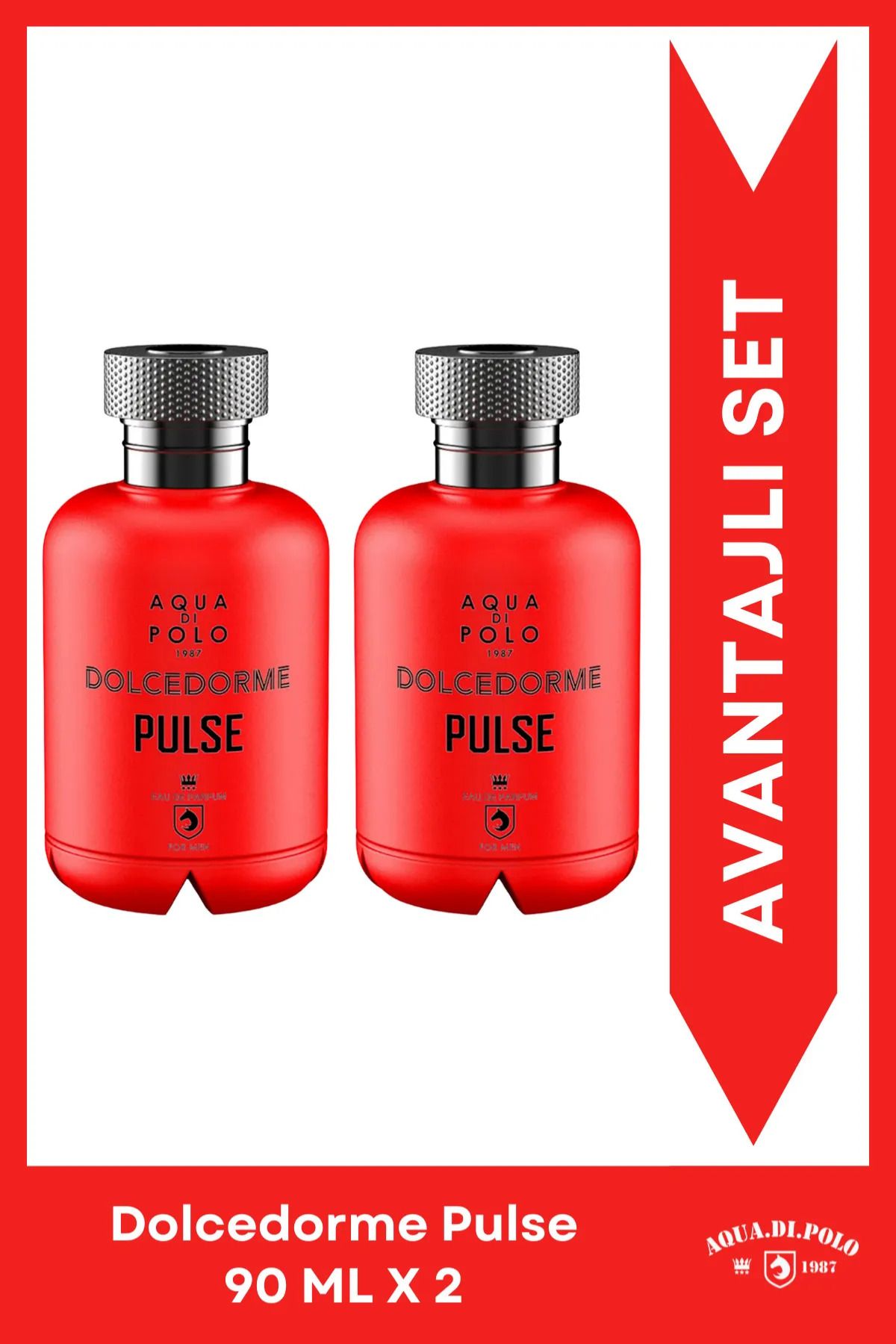 Dolcedorme Pulse 90ml Odunsu, Baharatlı 2'li Erkek Parfüm Seti Stcc021145