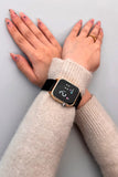 Gold Siyah Unisex Silikon Dijital Led Kol Saati Apwr033302