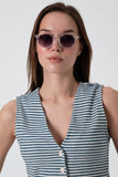 Golden Hour Şeffaf Unisex Yuvarlak Güneş Gözlüğü Apsı002411--47 Ekartman