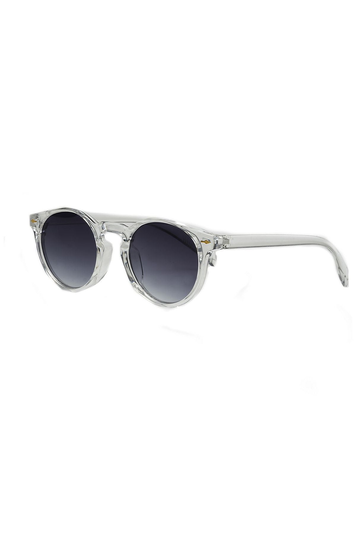 Golden Hour Şeffaf Unisex Yuvarlak Güneş Gözlüğü Apsı002411--47 Ekartman