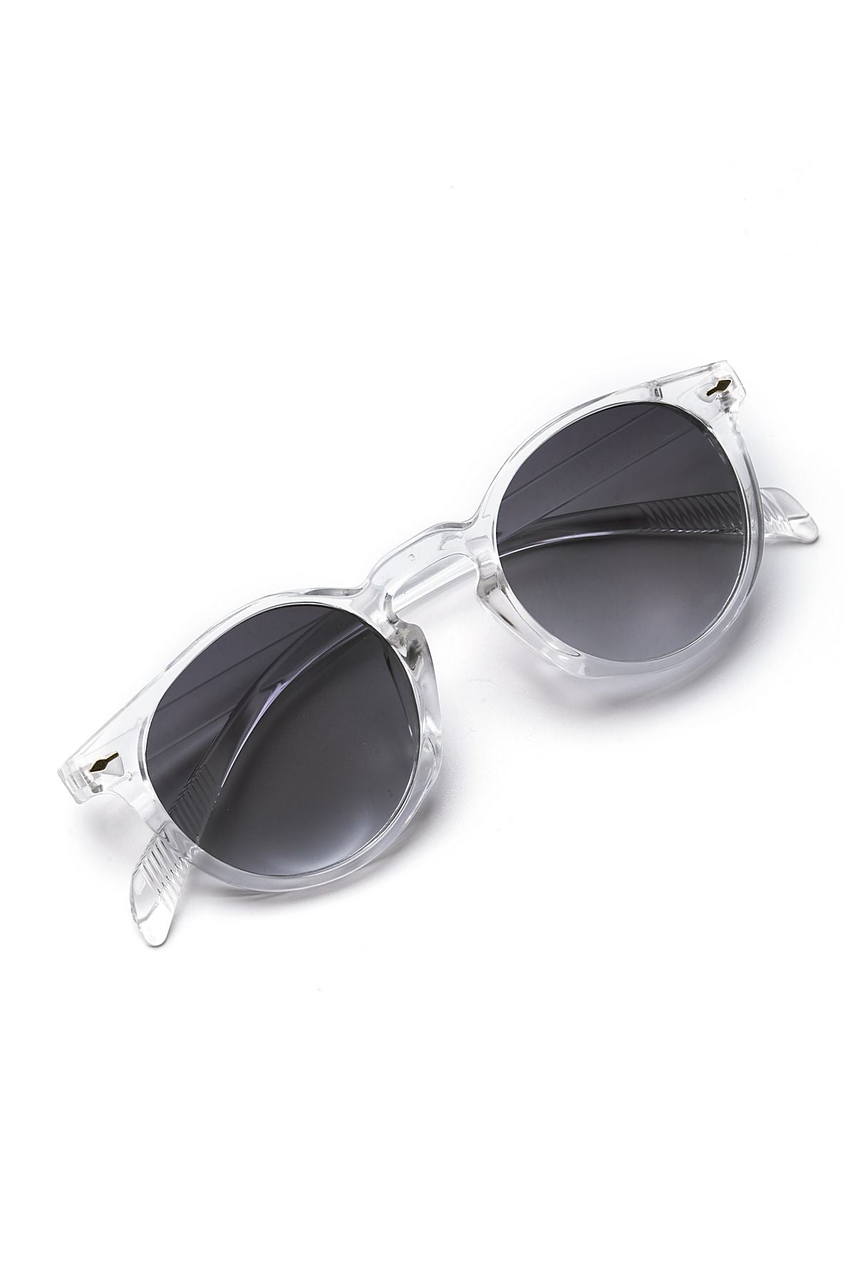 Golden Hour Şeffaf Unisex Yuvarlak Güneş Gözlüğü Apsı002411--47 Ekartman