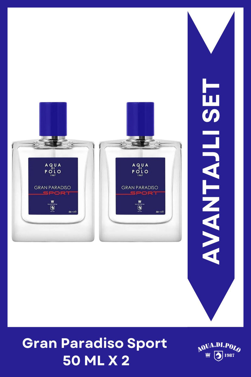 Gran Paradiso Sport EDP Erkek Parfüm Seti 50ml 2 Adet
