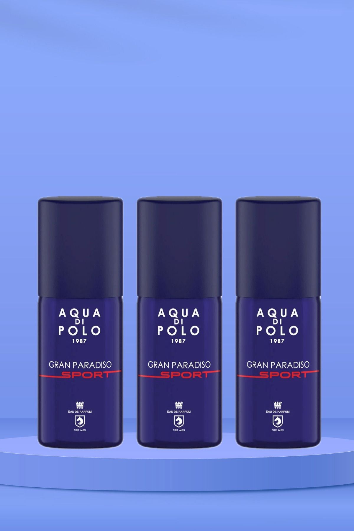 Gran Paradiso Sport Metal Şişe 100 ml 3'lü Edp Erkek Parfüm Seti