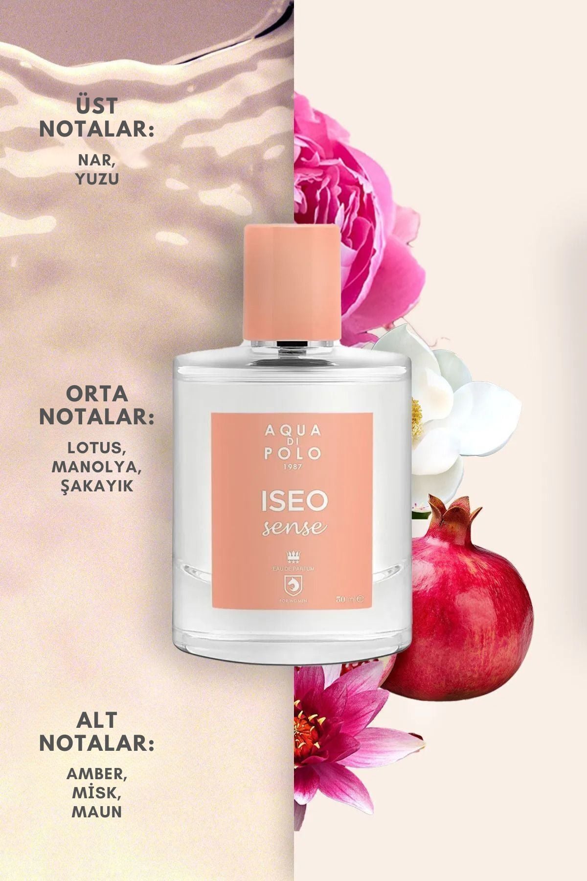 Iseo Sense EDP Kadın Parfüm ve Gran Paradiso Jungle Sport EDP Erkek Parfüm Seti 50 ml 2 Adet