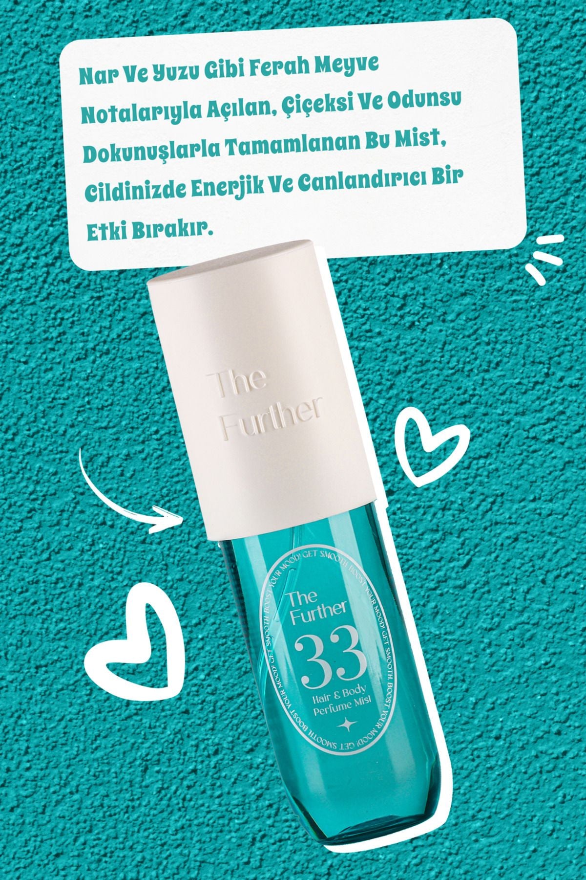 Kadın Vücut Ve Saç Spreyi Body Mist 90 ml I Misk, Şakayık Ve Nar I Meyvemsi Ve Çiçeksi Tazelik