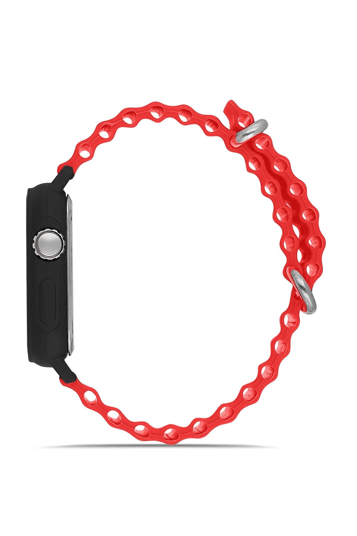 Aqua di Polo 1987 Red Silicone Unisex Digital LED Wristwatch APWR033310