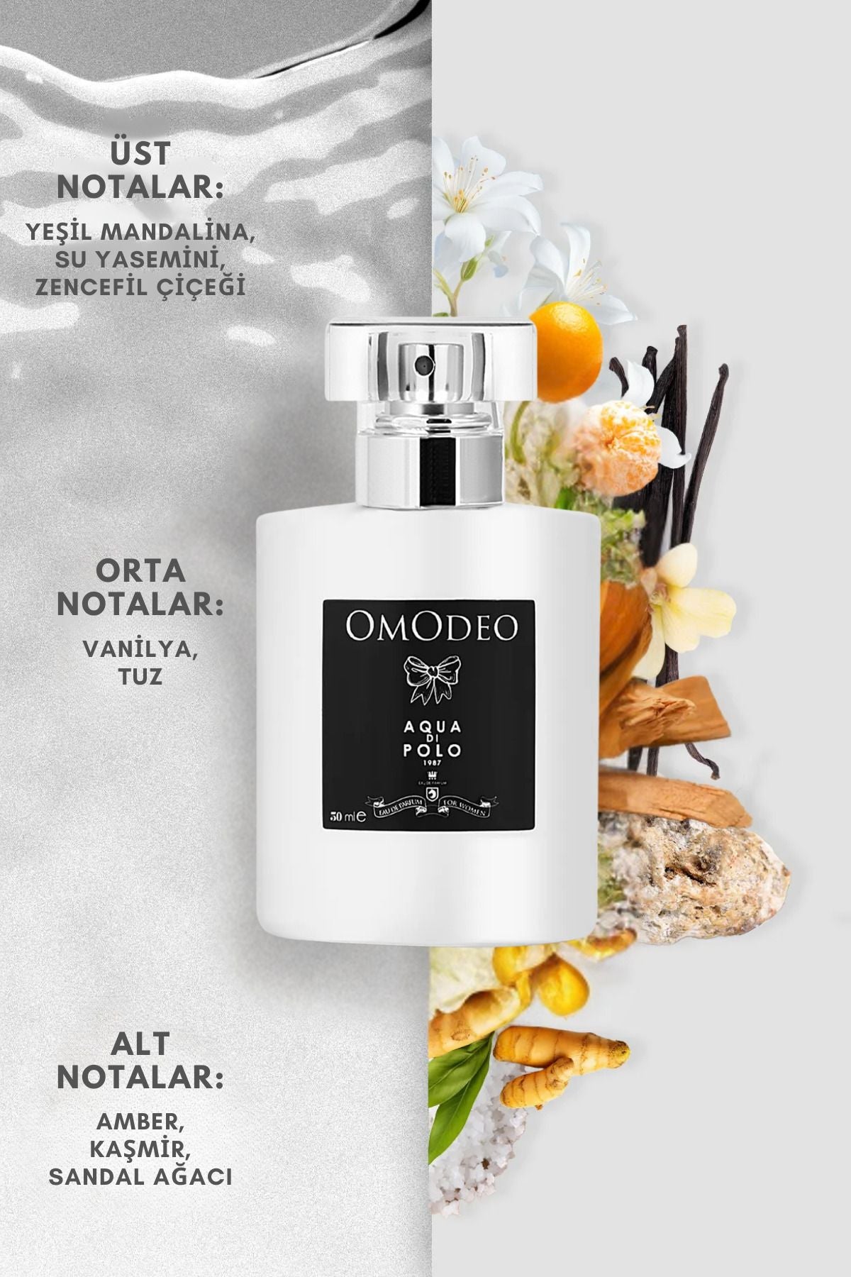 Aqua di Polo Omodeo 50 Ml EDP Women's Perfume, Deodorant 2-Piece Gift Set
