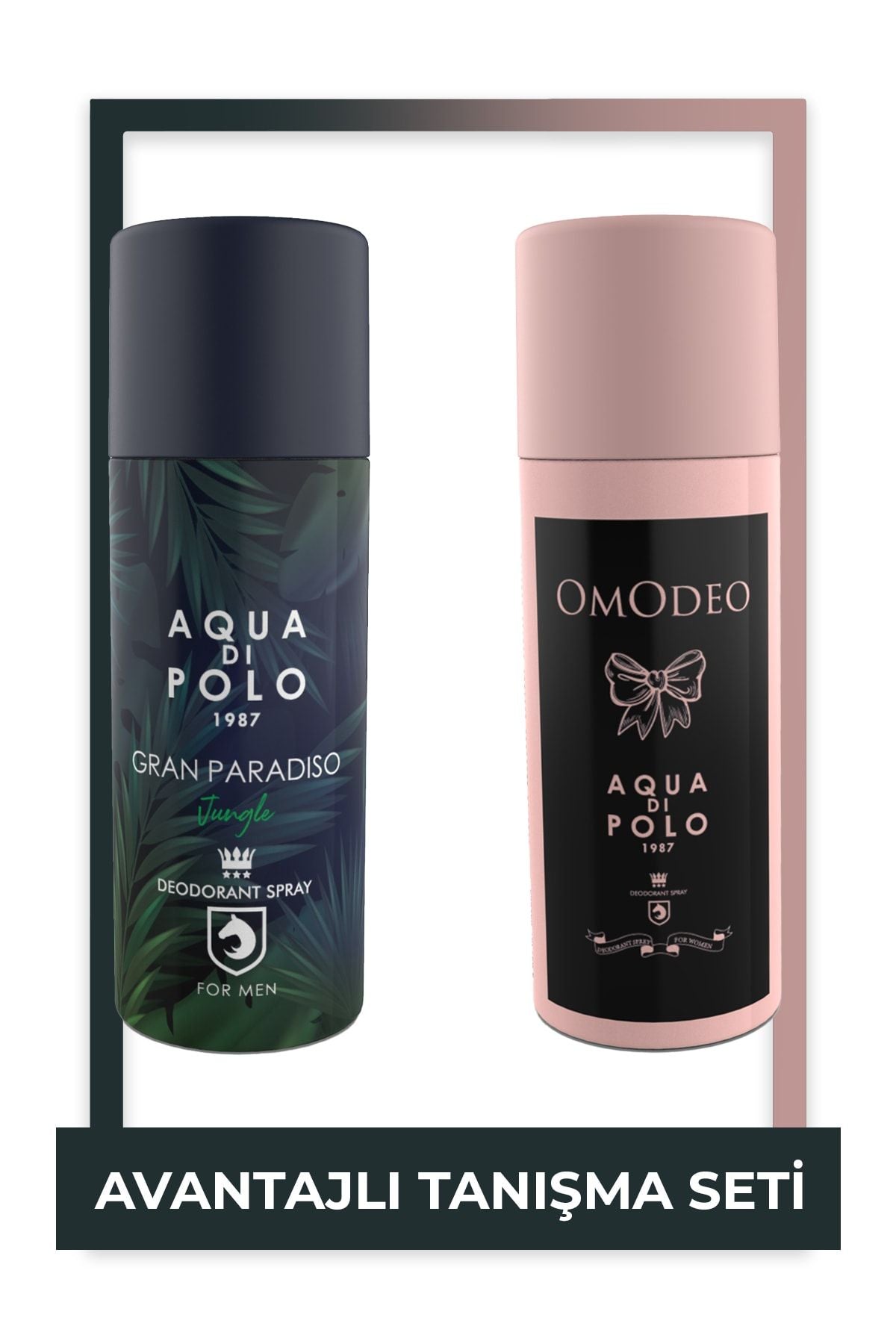 Aqua di Polo Omodeo 150 Ml Women and Gran Paradiso Jungle 150 Ml Deodorant 2-Piece Gift Set Stcc004201