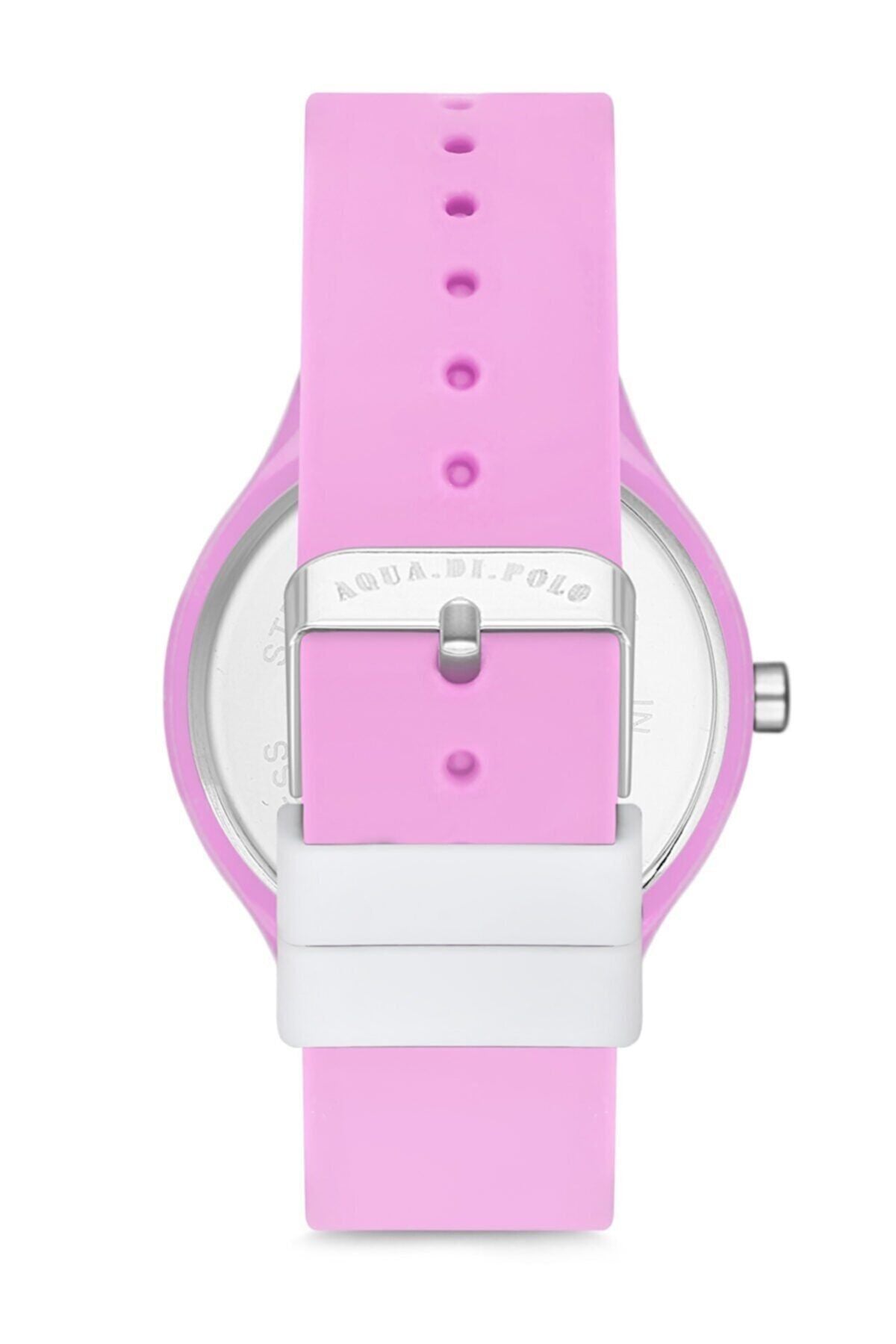 Aqua di Polo 1987 Pink Silicone Women's Wristwatch APSR1-A9650-USPPP